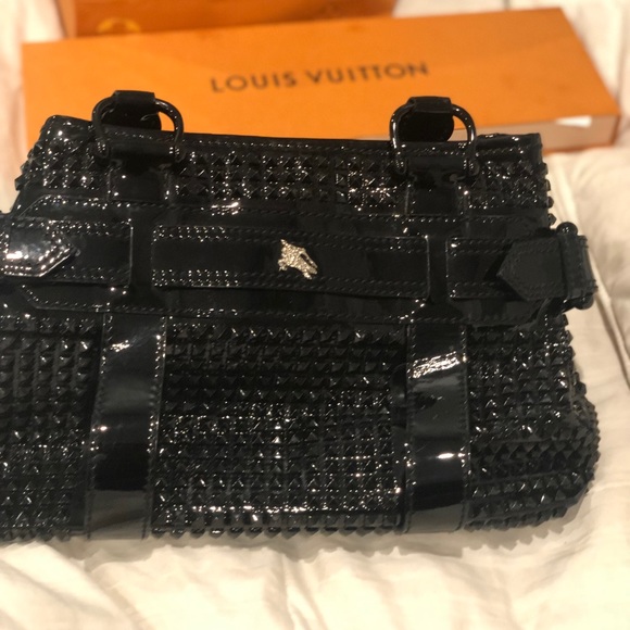 black studded purse handbag